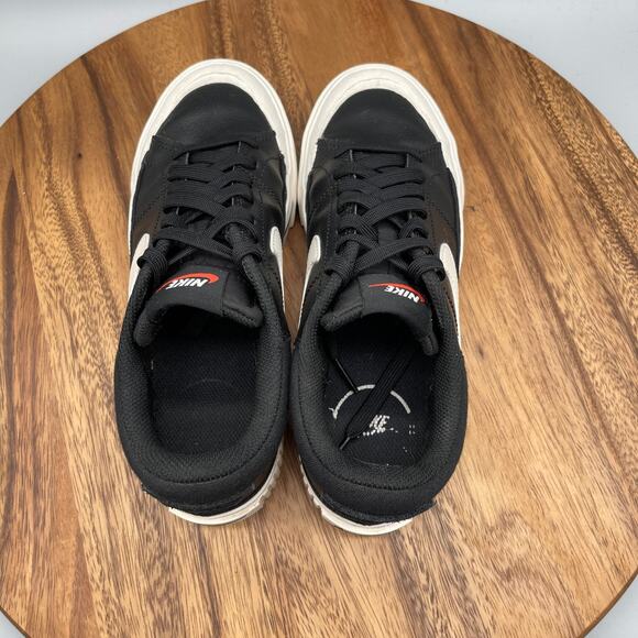 Nike Court Legacy Lift Shoes Womens Size 6.5 Black Leather Running Comfort Gym - Picture 5 of 8